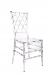 Clear Diamond Back Chair