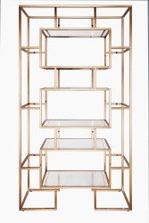 Rose Gold Shaker Shelf Display