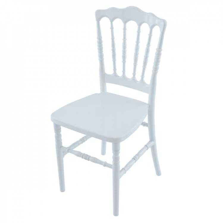 White Napoleon Back Chair