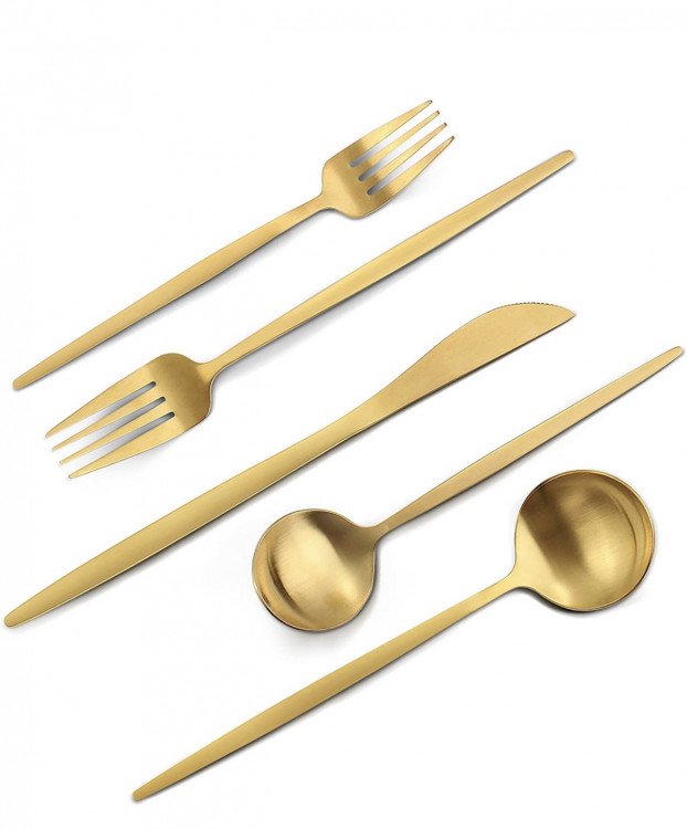 Matte Gold Silverware