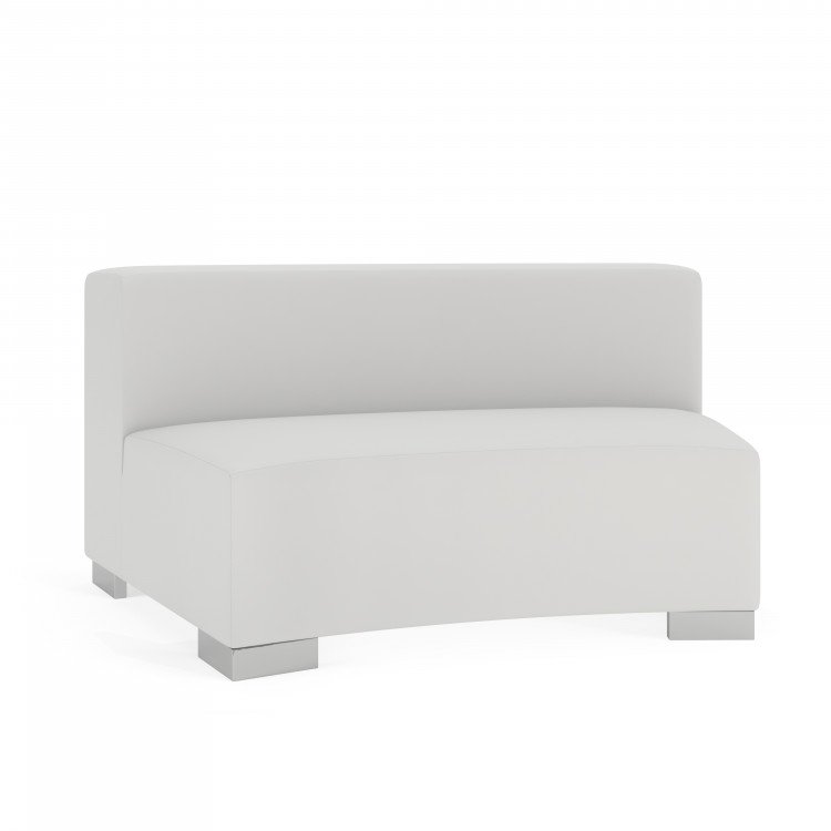 Mondrian Arc - White Faux Leather