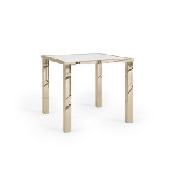 Bowery Table - Polished Gold - Polished Legs (36 X 36)