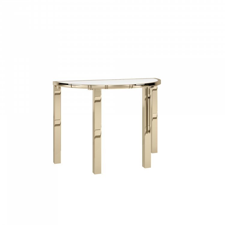 Metropolitan Arch Table - Polished Gold - Polished Legs