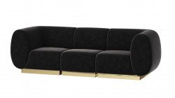 Colette Sofa - Black Velvet