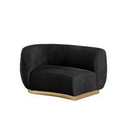 Colette Cascade Left - Black Velvet