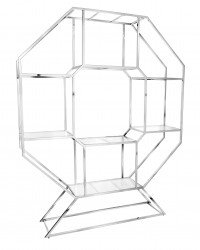 Furniture Piece 7b 1659452669 Silver Octagon Shelf Display