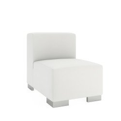 Mondrian Middle - White Faux Leather