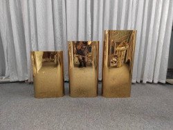 PHOTO 2023 07 25 14 22 17 2 1690335792 big 1692766620 Gold Oblong Pedestal Display - 3 Piece Set (30"-36"42")