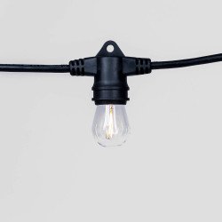 Black Edison String Light 50'