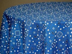 Blue Bandana Napkins