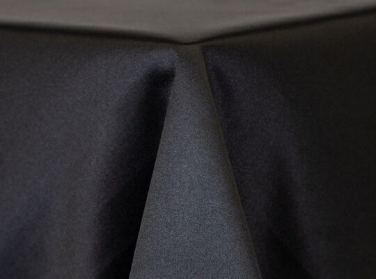 Black Lamour Matte Satin Linen