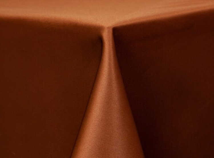 Copper Lamour Matte Satin Linen