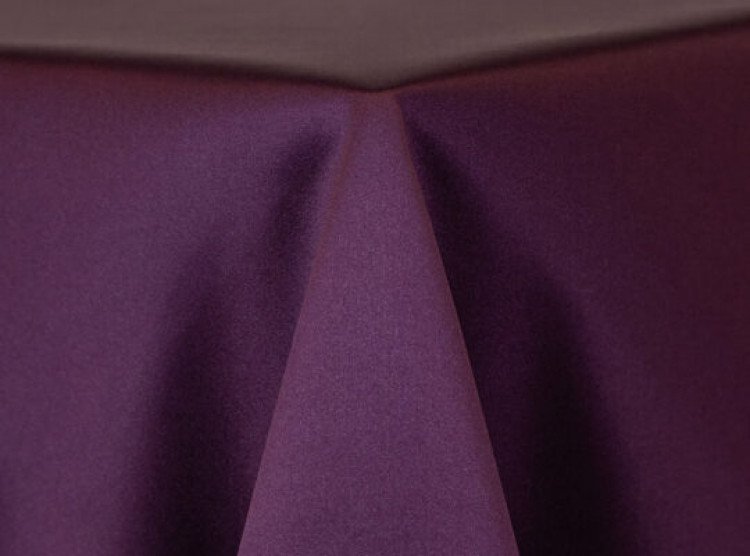 Eggplant Lamour Matte Satin Linen