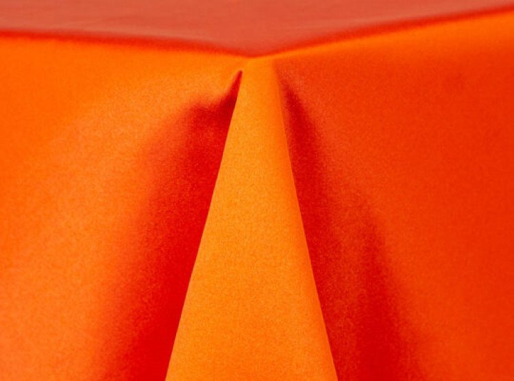 Tangerine Lamour Matte Satin Linen