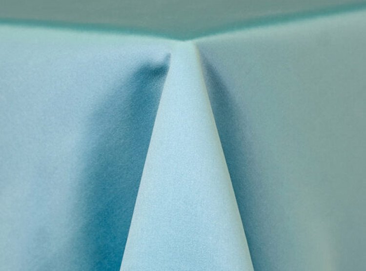 Turquoise Lamour Matte Satin Linen