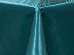 Teal Poly Satin Linen