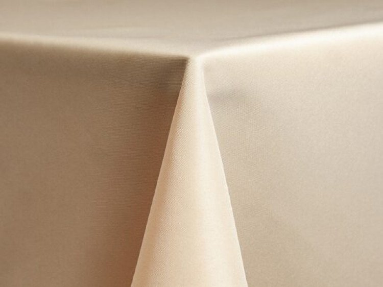 Beige Polyester Linen