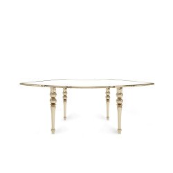 Metropolitan Curve Table - Polished Gold - 30 Ambassador Le