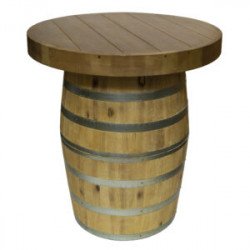 Wine Barrel Cocktail Table