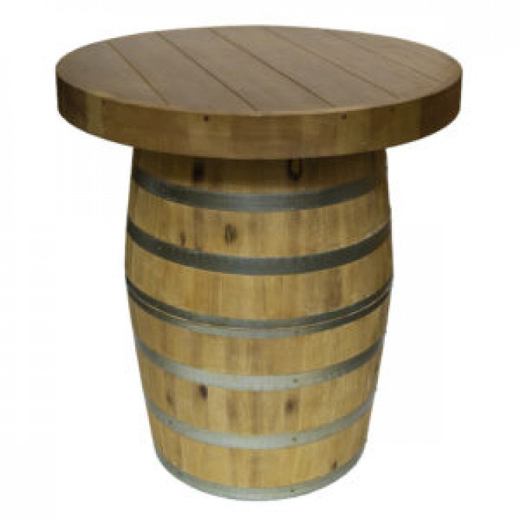 Wine Barrel Cocktail Table