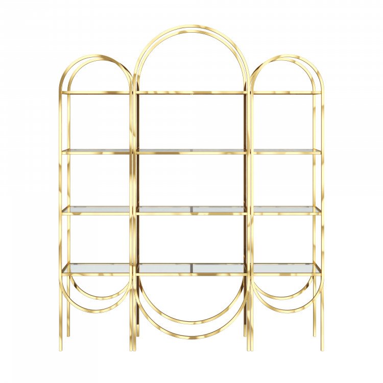 Gold Round Arch Display Shelf