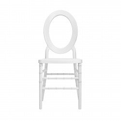 White O Back Chair