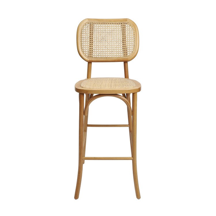 Natural Rattan Barstool