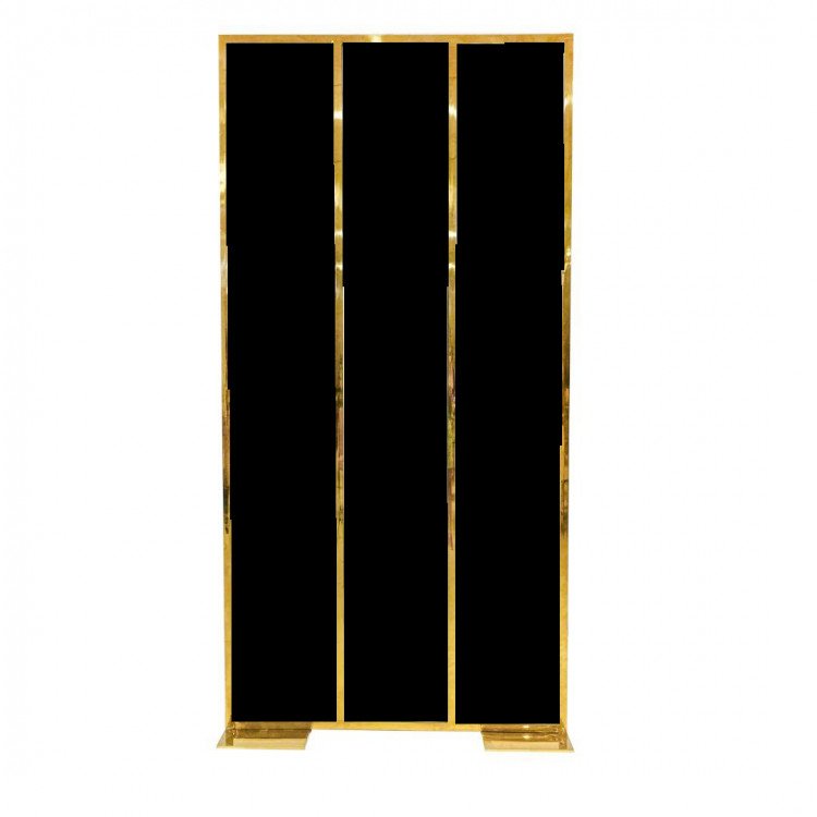 Room Divider Black Gold Trim