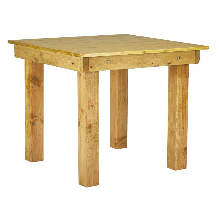 Honey Farm Table Wood Legs 36 X 36