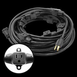 100' Multi Head Extension Cord