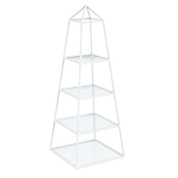 White Dome Shelf Display