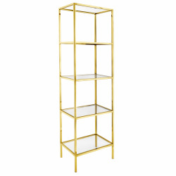 A120Rental Shelf202 2 1697210937 4 Gold Draped Arch Display Shelf - 3 Piece Set