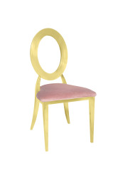 Gold Carli Chair Blush Pink