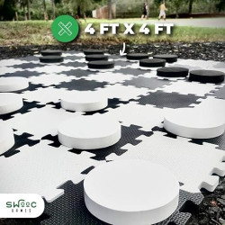 swooc20checkers202 1753723377 SWOOC Games - 2-in-1 Premium Giant Checkers & Tic Tac Toe Ga