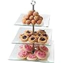 320tier20glass20cake 1756156555 3 Tier Square Cupcake Glass Stand