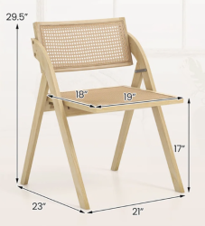 Ratten20folding202 1758909196 Wood Rattan Folding Chair - Natural