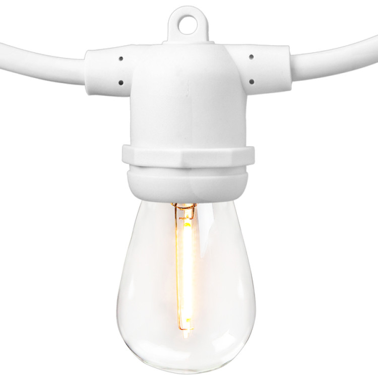 White Edison String Light 50'