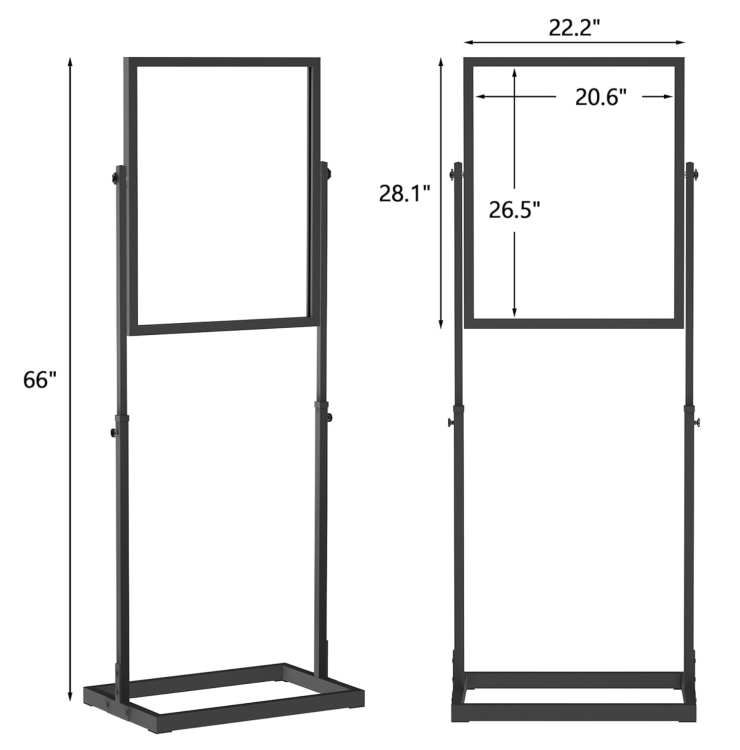 Floor Standing Sign Holder 22x28 Double Sided Floor Standing Sign Holder 22x28 Double Sided
