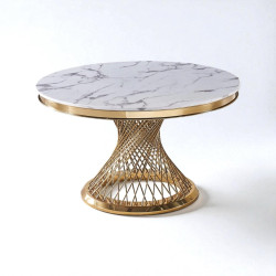 Gold20Buckingham20table 1763416087 Gold Buckingham table 36" White top