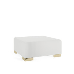 Opus Polished20Gold White 1762384881 Opus - Faux Leather Ottoman